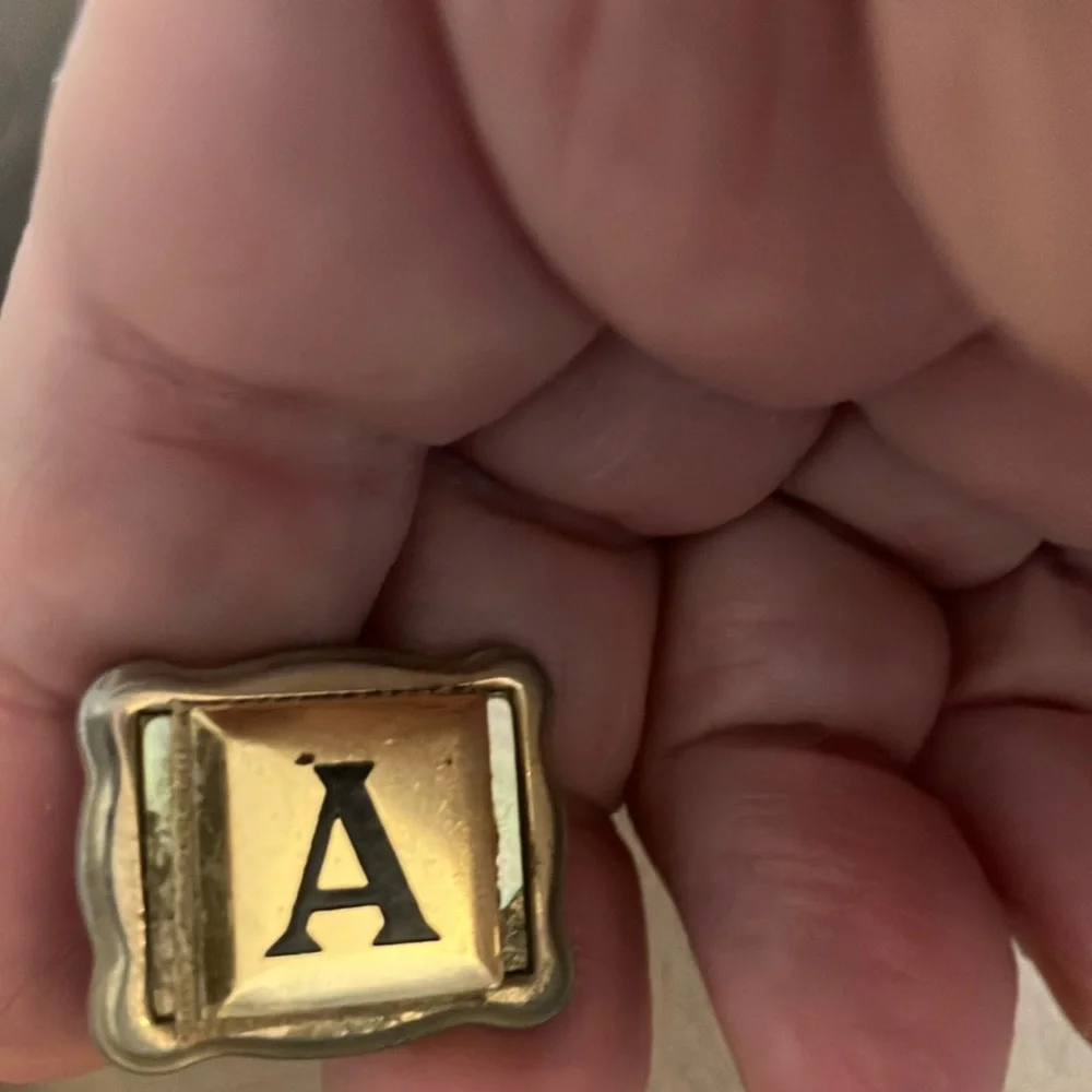 Set of letter a cuff links